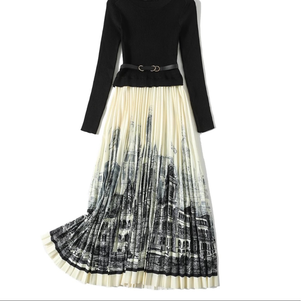 ❤️ The KIMORA full European Cityscape Dress - Picture 6 of 15